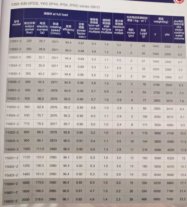 Y、YKS、YKK系列6KV中型高壓三相異步電動(dòng)機(jī)